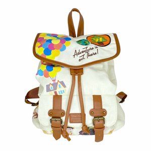 Loungefly White and Brown Adventure Backpack